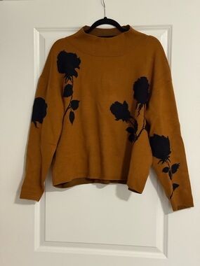 Anthropologie Maeve Mock Neck Sweater
